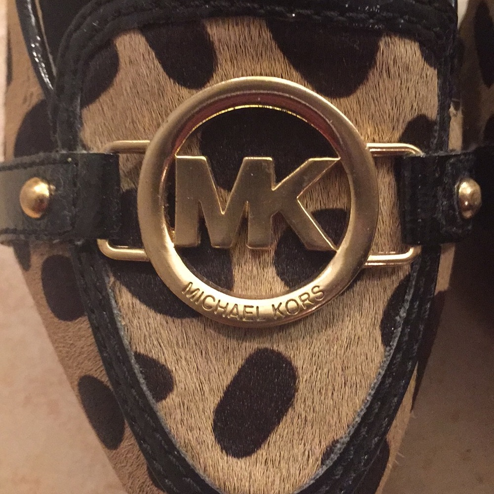 NEW Michael Kors Animal hair Platform pumps 7.5M